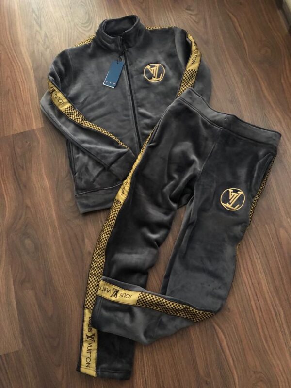 LOUIS VUITTON IMPORTED VELVET ( ZIPPER ) TRACKSUIT