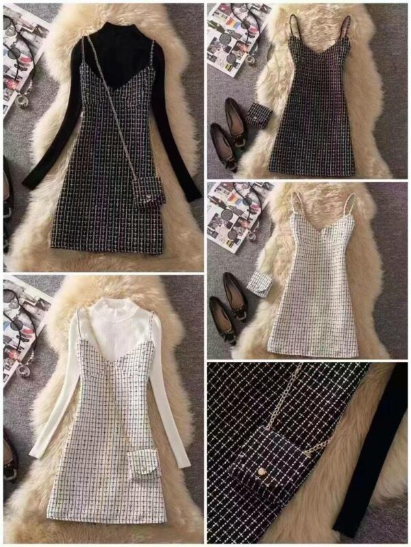 Dress with inner & sling
