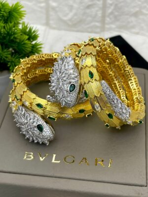 👸🏻👸🏻Super High  Quality Bvlgari   Snake Double Round Hand Bracelet -👸🏻👸🏻