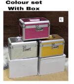 2022New Fashion Women Professional Aluminum Makeup Case Portable Travel Jewelry
