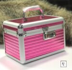 2022New Fashion Women Professional Aluminum Makeup Case Portable Travel Jewelry
