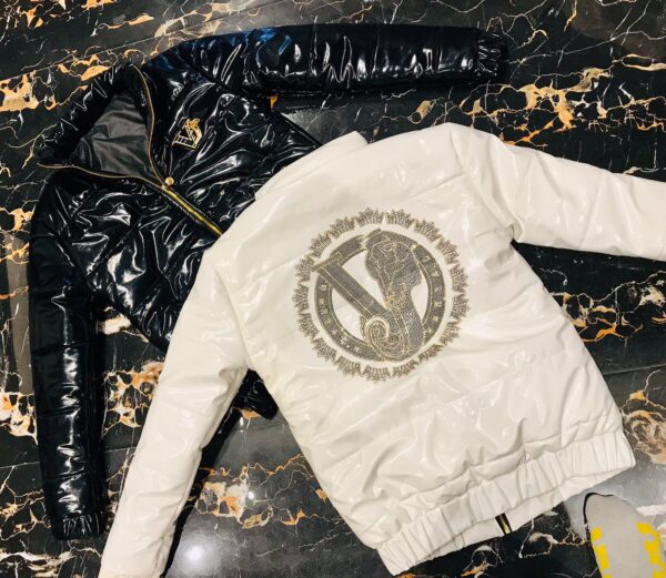 VERSACE IMPORTED PUFFER ZIPPER JACKETS