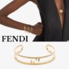 FENDI Fendi O'Lock Studded Bracelet