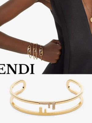 FENDI Fendi O'Lock Studded Bracelet