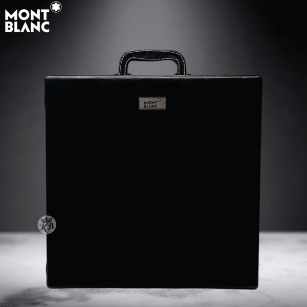 MONT BLANC LEATHER WHISKEY CASE