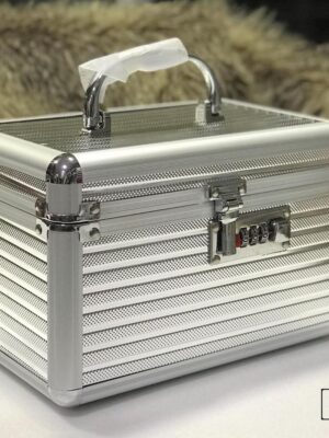 2022New Fashion Women Professional Aluminum Makeup Case Portable Travel Jewelry