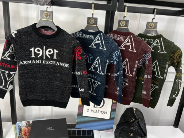 ARMANI INTARSIA KNITTING SWEATSHIRTS