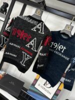 ARMANI INTARSIA KNITTING SWEATSHIRTS