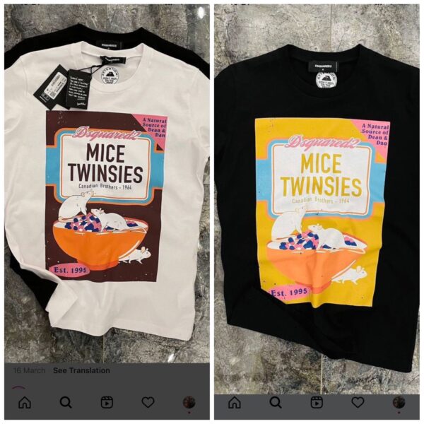 DSQUARED IMPORTED T-SHIRTS