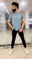 PRADA IMPORTED LYCRA ROUND NECK T-SHIRTS