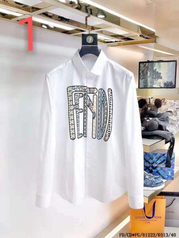 FENDI PREMIUM COTTON SATIN HIGH END QUALITY SHIRTS