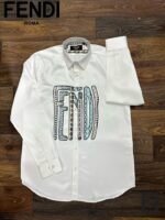 FENDI PREMIUM COTTON SATIN HIGH END QUALITY SHIRTS