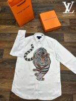 LOUIS VUITTON EXCLUSIVE SHIRT PREMIUM COTTON SATIN  HIGH END QUALITY