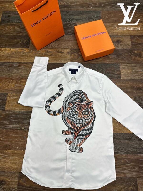 LOUIS VUITTON EXCLUSIVE SHIRT PREMIUM COTTON SATIN  HIGH END QUALITY