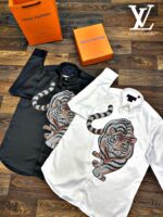 LOUIS VUITTON EXCLUSIVE SHIRT PREMIUM COTTON SATIN  HIGH END QUALITY