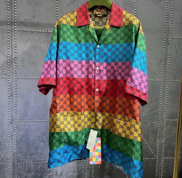 GUCCI PREMIUM COTTON SATIN  HIGH END QUALITY DESIGNER SHIRTS