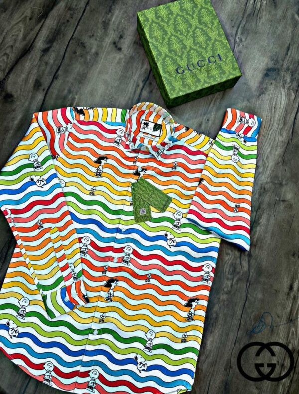 GUCCI PREMIUM COTTON SATIN HIGH END QUALITY DESIGNER SHIRTS
