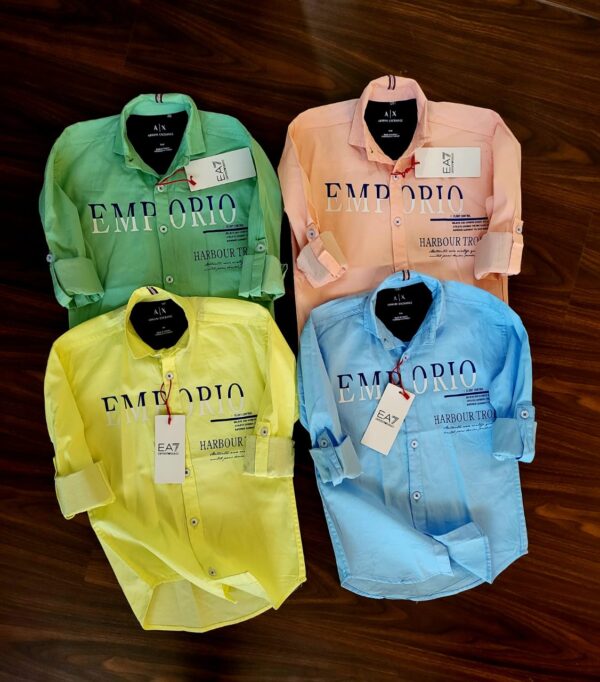 ARMANI IMPORTED COTTON SHIRTS FOR BOYS