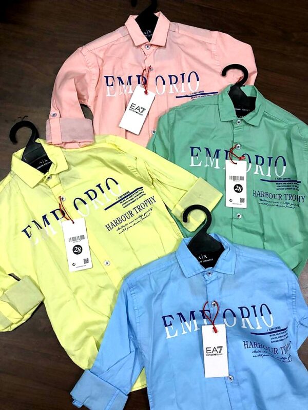 ARMANI IMPORTED COTTON SHIRTS FOR BOYS