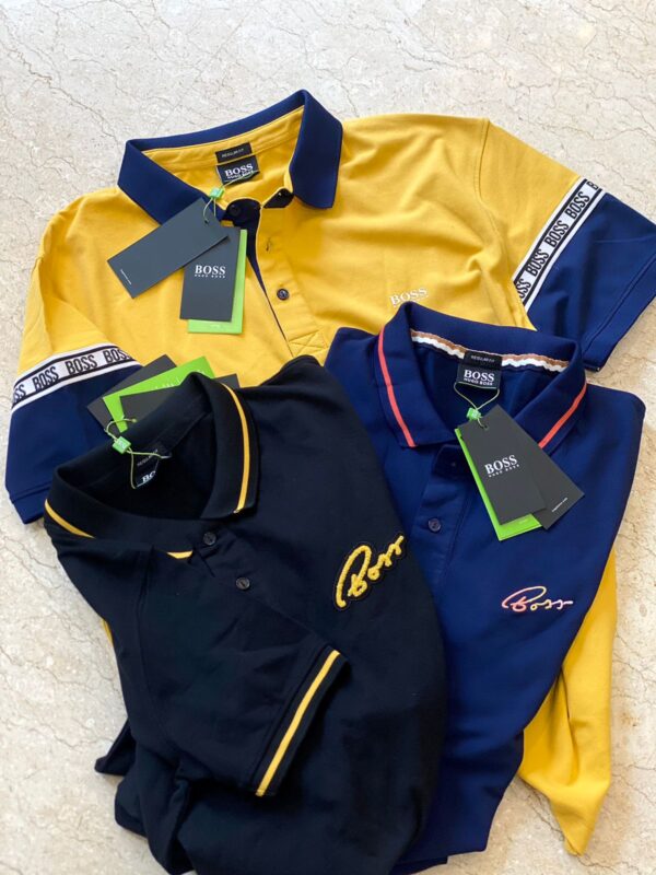 HUGO BOSS EXCLUSIVE LYCRA POLO T-SHIRTS