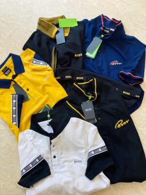 HUGO BOSS EXCLUSIVE LYCRA POLO T-SHIRTS