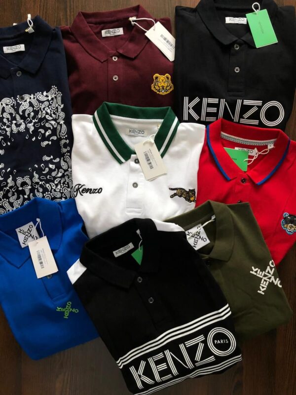 KENZO IMPORTED LYCRA POLO T-SHIRTS