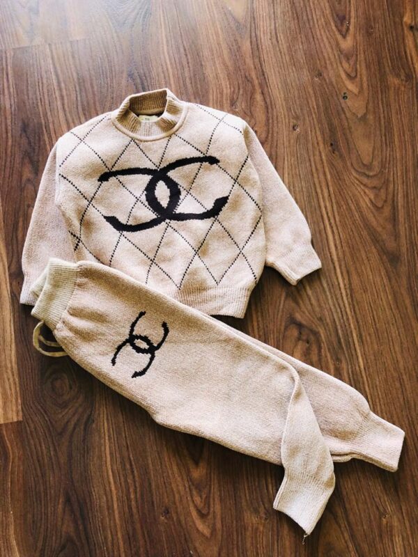 CHANEL IMPORTED WOLLEN TRACKSUIT FOR GIRLS