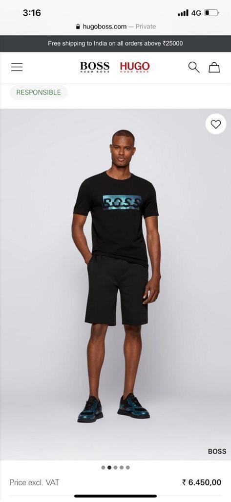 HUGO BOSS CREW NECKS T-SHIRTS