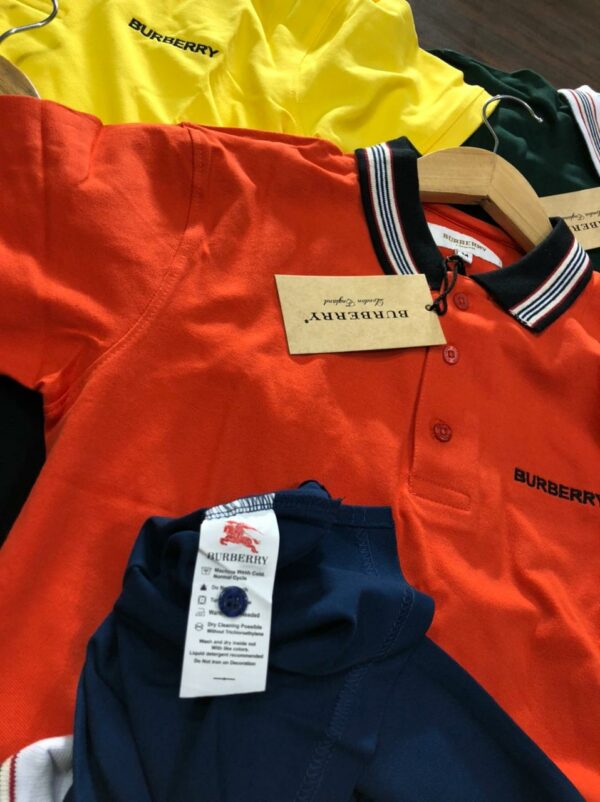 BURBERRY IMPORTED POLO T-SHIRTS
