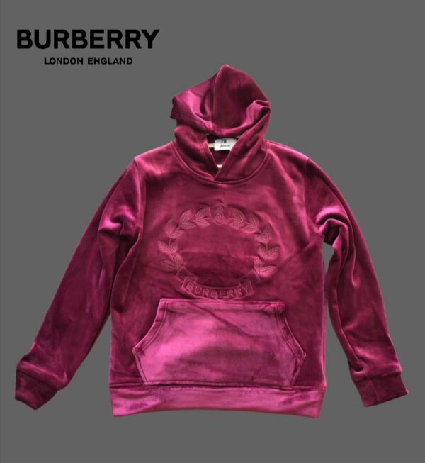 BURBERRY EXCLUSIVE VELVET SWEATSHIRTS