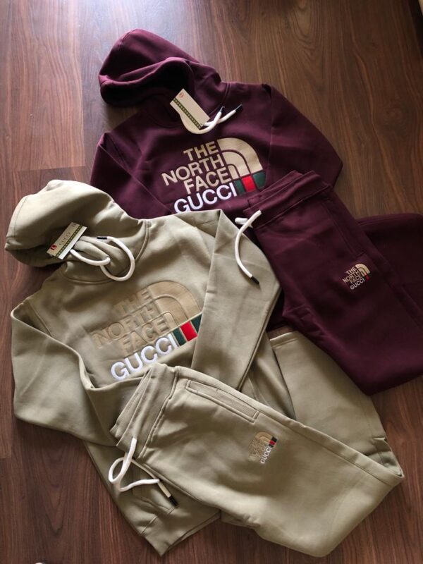 GUCCI NORTH FACE PREMIUM HOODIE TRACKSUIT FOR MEN