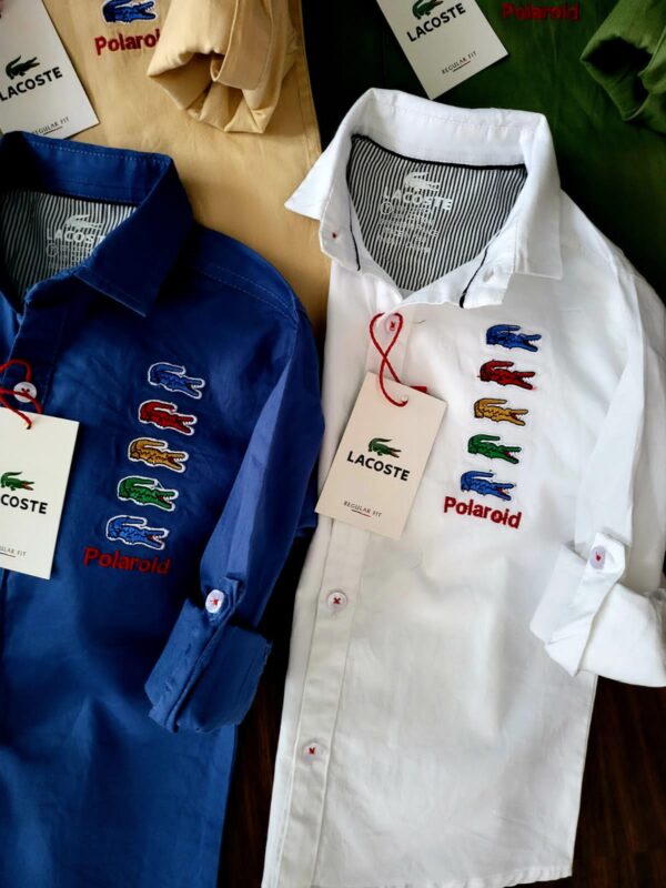 LACOSTE PREMIUM COTTON SHIRTS FOR KIDS