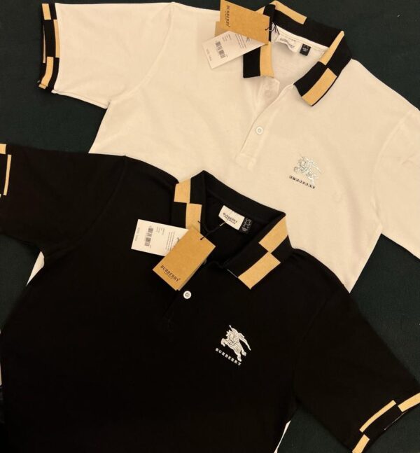 BURBERRY LYCRA PREMIUM POLO T-SHIRTS