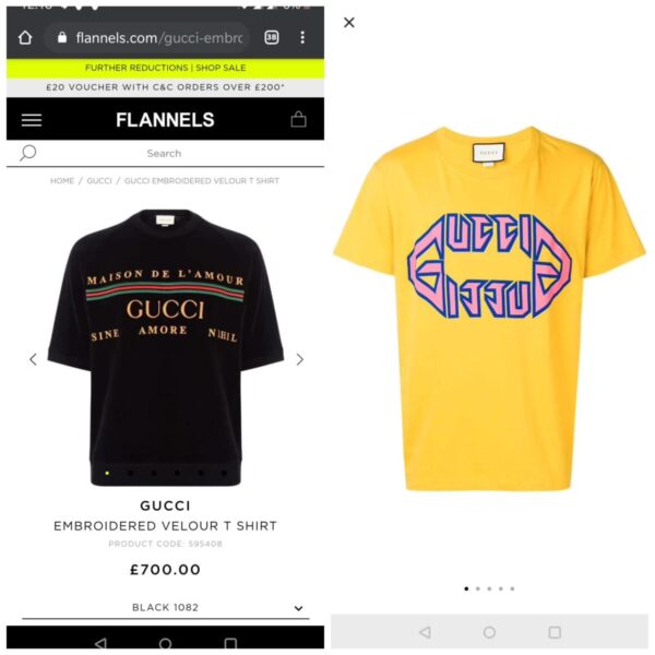 GUCCI EXCLUSIVE LYCRA T-SHIRTS