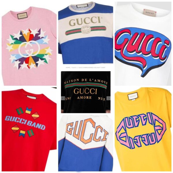 GUCCI EXCLUSIVE LYCRA T-SHIRTS