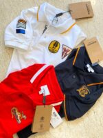 BURBERRY KIDS POLO T-SHIRTS