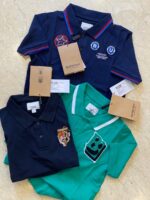 BURBERRY KIDS POLO T-SHIRTS