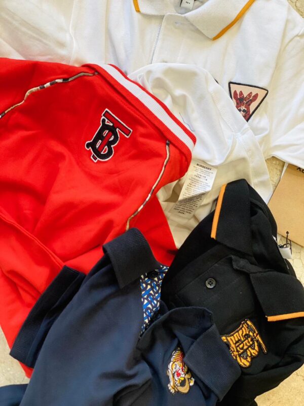 BURBERRY KIDS POLO T-SHIRTS