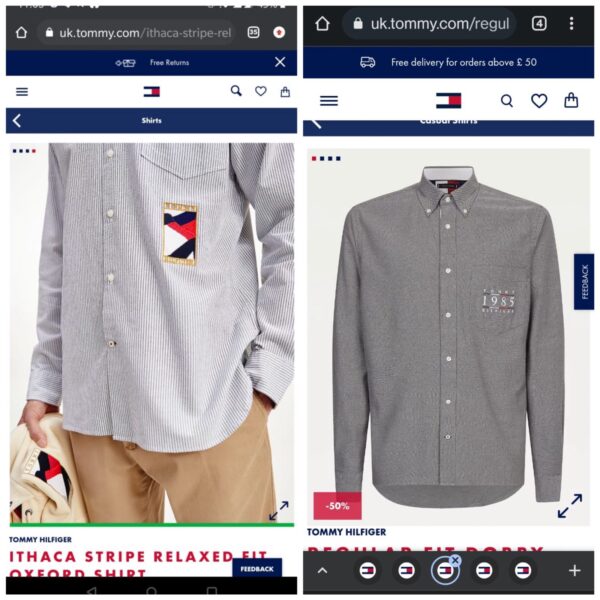 TOMMY HIGH END IMPORTED MEN'S SHIRTS