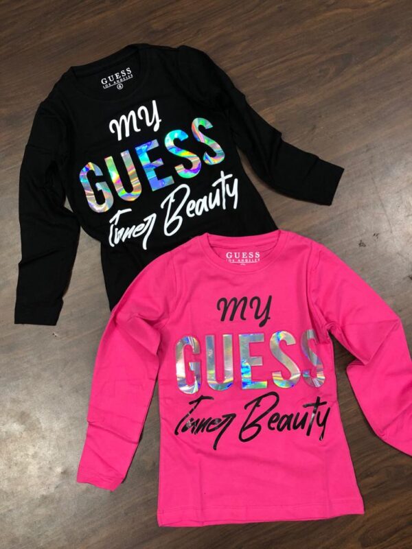 GUESS  FULL SLEEVES T-SHIRTS FOR GIRLS
