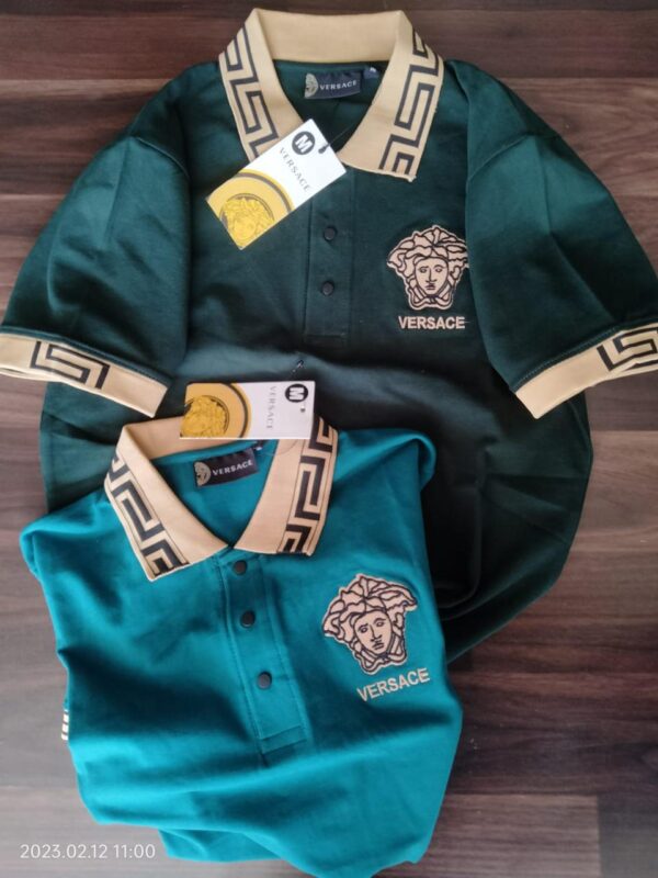 VERSACE PREMIUM COLLAR T-SHIRT