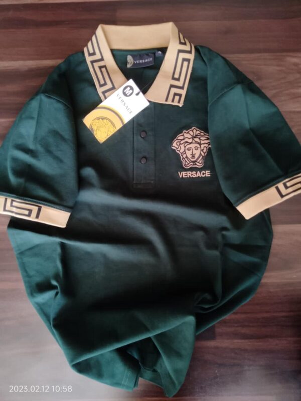 VERSACE PREMIUM COLLAR T-SHIRT