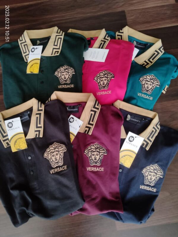 VERSACE PREMIUM COLLAR T-SHIRT