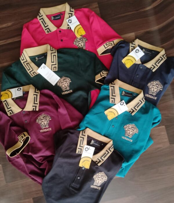 VERSACE PREMIUM COLLAR T-SHIRT