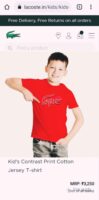 LACOSTE KIDS PREMIUM T-SHIRTS