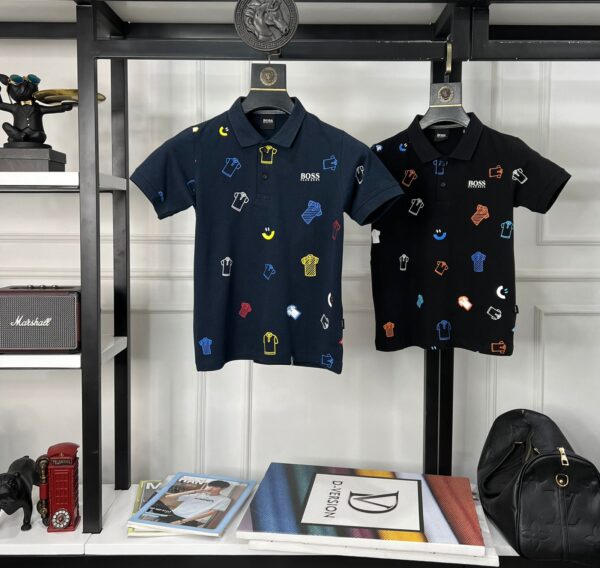 HUGO BOSS BOYS COLLAR T-SHIRT