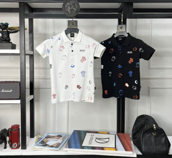 HUGO BOSS BOYS COLLAR T-SHIRT