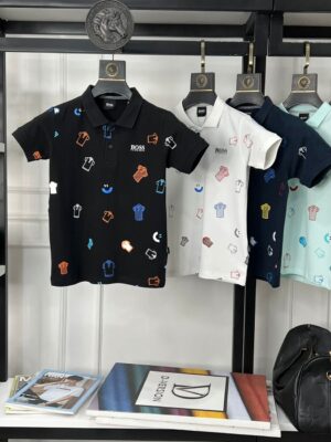 HUGO BOSS BOYS COLLAR T-SHIRT