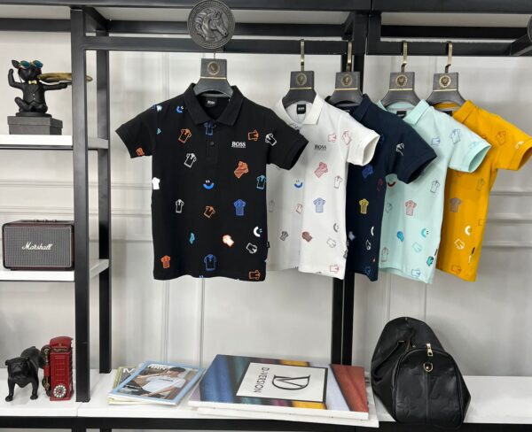 HUGO BOSS BOYS COLLAR T-SHIRT