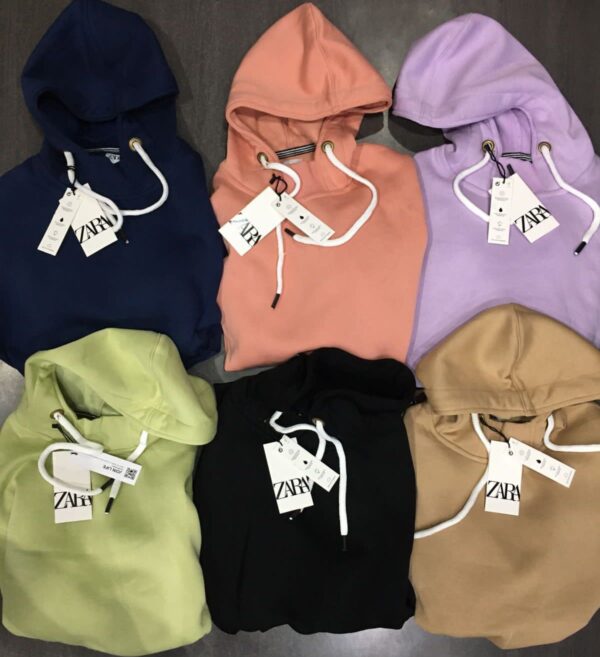 ZARA PLAIN HOODIES SWEATSHIRTS FOR MEN'S